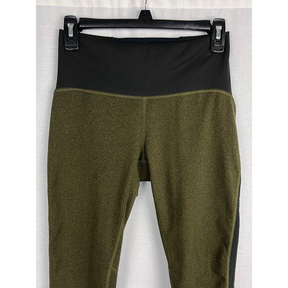 Rei Leggings Active Pursuits Capri Green Athletic Run Gorpcore Hiking Outdoor - Picture 3 of 6